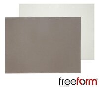 Platzset 40 x 30 cm taupe / weiß