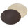Platzset oval 45 x 34 cm schokobraun / creme