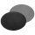 Platzset oval 45 x 34cm grau / schwarz