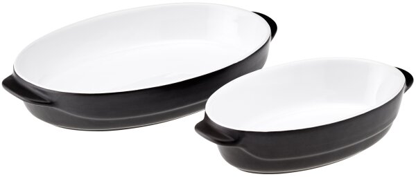 Auflauf & Servierform oval 23 x 13 cm „Schiefer“
