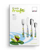 Kinderbesteck JUNGE FRÖSCHE -  Set, 4-teilig