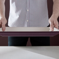 Wendetablett Pflaume / Elfenbein - 45 x 35cm