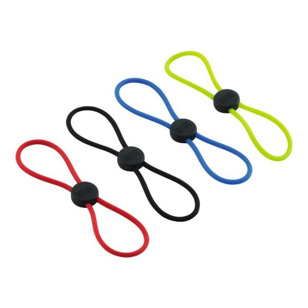 Elastische Schnellverschlüsse 4er-Set Standard Farben