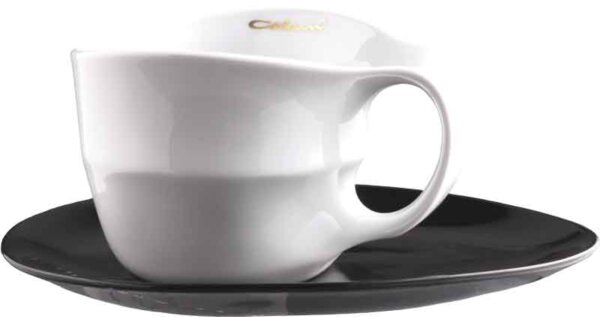 Luigi Colani Porzellan Jumbotasse white Tasse+Untertasse