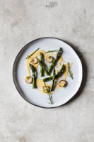 CARACTERE FLACHER TELLER 28 cm Kumuluswolke weiss