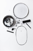 CARACTERE FLACHER TELLER 28 cm Kumuluswolke weiss