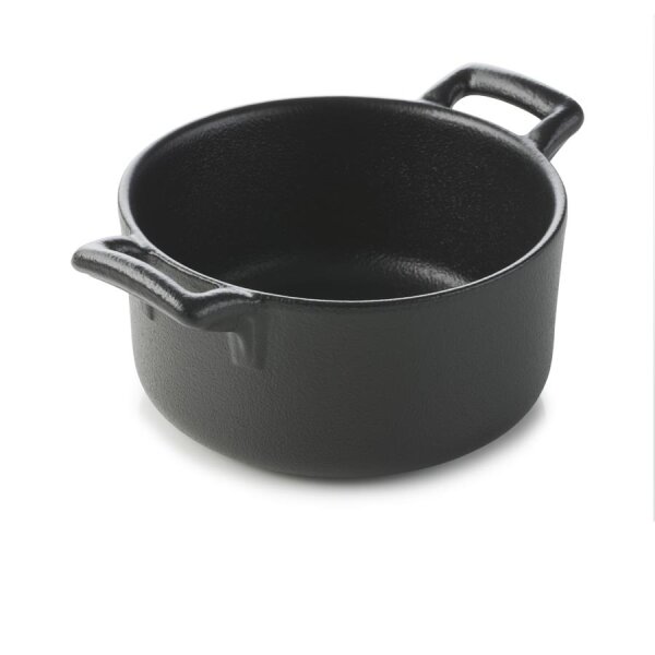 KASSEROLLE OHNE DECKEL 20 cl RUND Gusseisenoptik