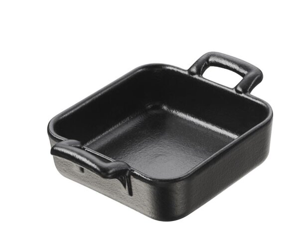 SCHÄLCHEN 5 cl QUADRATISCH Gusseisenoptik