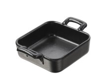 SCHÄLCHEN 5 cl QUADRATISCH Gusseisenoptik