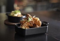 SCHÄLCHEN 5 cl QUADRATISCH Gusseisenoptik