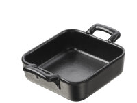 SCHÄLCHEN 5 cl QUADRATISCH Gusseisenoptik