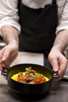 AUFLAUFFORM 100 cl RUND Gusseisenoptik