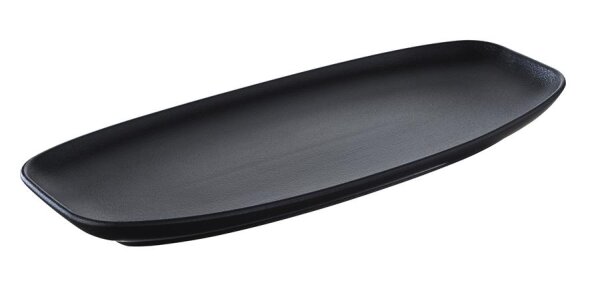 CLUB TELLER/ PLATTE/ SERVIERPLATTE 36 cm x 15 cm in gusseisener Optik