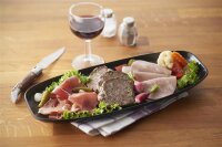 CLUB TELLER/ PLATTE/ SERVIERPLATTE 36 cm x 15 cm in...