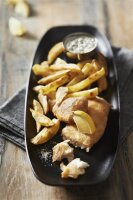 CLUB TELLER/ PLATTE/ SERVIERPLATTE 36 cm x 15 cm in gusseisener Optik