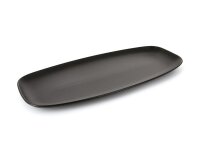 CLUB PLATTE/ SERVIERPLATTE RECHTECKIG in gusseisener Optik