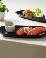 CLUB PLATTE/ SERVIERPLATTE RECHTECKIG in gusseisener Optik