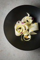 EQUINOXE FLACHER TELLER 24 cm Gusseisener optik