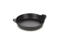 GRATINSCHUESSEL RUNDE MIT GRIFFEN in gusseisener Optik 45 cl