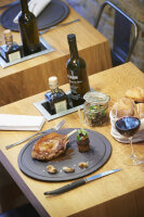 RUNDER STEAKTELLER 30 cm Schieferoptik