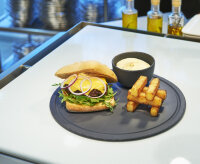 RUNDER STEAKTELLER 30 cm Schieferoptik