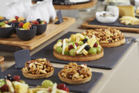 SERVIERPLATTE universal 30  x 16 cm rechteckig schmal Matt schiefer