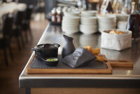 SERVIERPLATTE 30 x 20 cm RECHTECKIG Matt schiefer