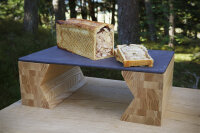 SERVIERPLATTE 30 x 20 cm RECHTECKIG Matt schiefer