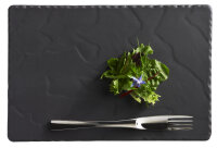 SERVIERPLATTE 30 x 20 cm RECHTECKIG Matt schiefer