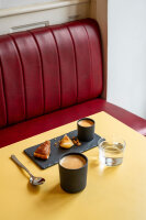 Servierteller mit 3 Mulden 25  x 12 cm Porzellan in Schieferoptik