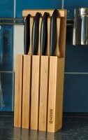 Bamboo Messer Block mit 4 GEN Black Messern