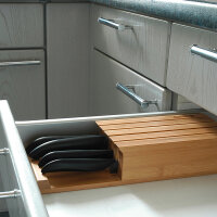 Bamboo Messer Block mit 4 GEN Black Messern