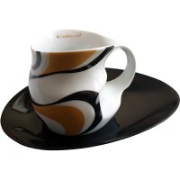 Luigi Colani Porzellan Kaffee - Cappuccino Tasse wave...