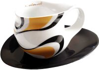 Luigi Colani Porzellan Espresso Tasse mit Untertasse wave...