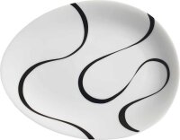 Luigi Colani Porzellan Teller  2 Stück loop black