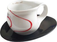 Luigi Colani Porzellan Espresso Tasse mit Untertasse loop...