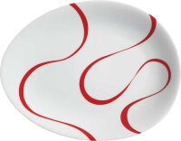 Luigi Colani Porzellan Teller  2 Stück loop red