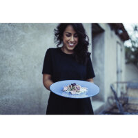 EQUINOXE FLACHER TELLER 28 cm Cirrusblau