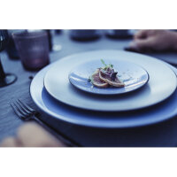 EQUINOXE FLACHER TELLER 28 cm Cirrusblau