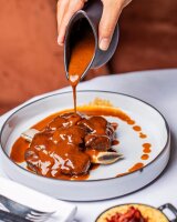 KARAFFE und  SAUCIERE Schieferstein 50 cl