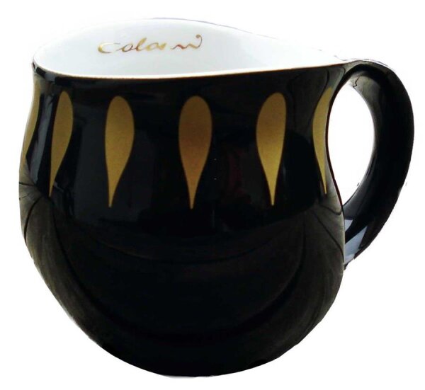 Colani Kaffeebecher black & drops Gold