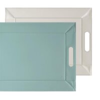 Wendetablett, klein, Mint/ Elfenbein, Kunstleder, Maße: 45 x 35 cm