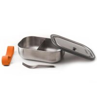 Edelstahl Lunch Box - Orange, 1000 ml, Edelstahl/Silikon,...