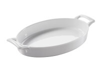 AUFLAUFFORM 100 cl OVAL MIT GRIFFEN Weiss