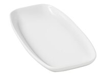 CLUB RECHTECKIGER TELLER/ PLATTE/ SERVIERPLATTE 24 cm Weiss