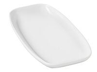 CLUB RECHTECKIGER TELLER/ PLATTE/ SERVIERPLATTE 24 cm Weiss