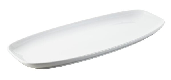 CLUB TELLER/ PLATTE/ SERVIERPLATTE 36 cm x 15 cm Weiss