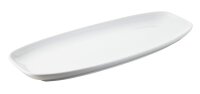 CLUB TELLER/ PLATTE/ SERVIERPLATTE 36 cm x 15 cm Weiss