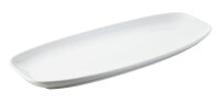 CLUB TELLER/ PLATTE/ SERVIERPLATTE 36 cm x 15 cm Weiss