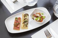 CLUB TELLER/ PLATTE/ SERVIERPLATTE 36 x 21 cm Weiss